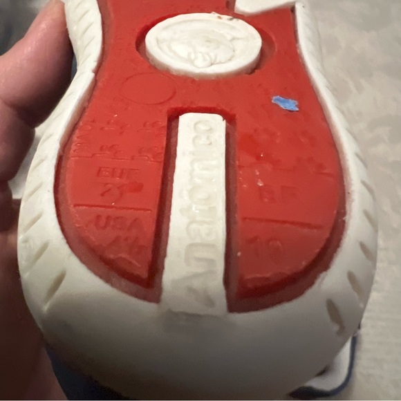 Klin Kids Blue No Tie Shoes Size 4 1/2 - Picture 10 of 10